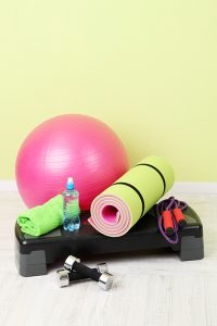 Different tools for fitness in room