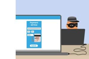 Thief connected to a laptop