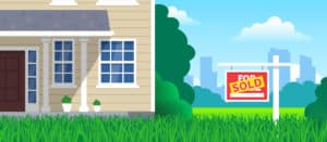 house for sale sold sign on lawn grass real estate investment c