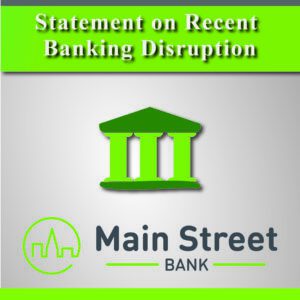 Statement on recent banking disruption