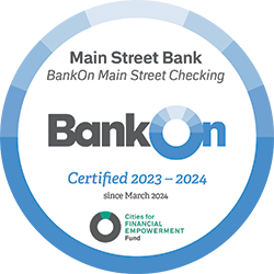 BankOn Main Street Checking Official Certification 2023-2024