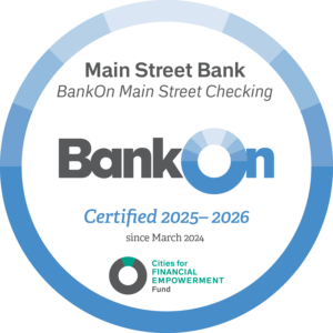 Main Street Bank BankOn Main Street Checking 2025-2026