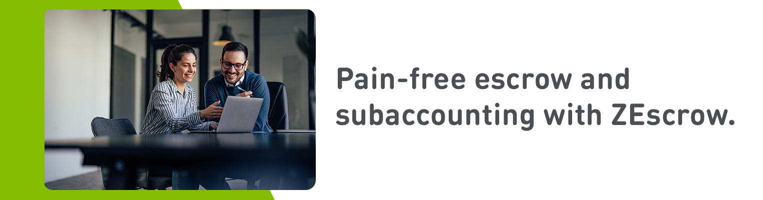 Pain-free escrow and subaccounting with ZEscrow.