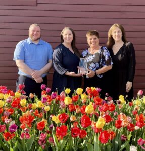 Video Connect virtual banking team at Main Street Bank with the Human Connection Award